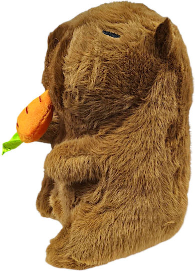 Mohicans Black Line Plush Capybara with Carrot 25 cm