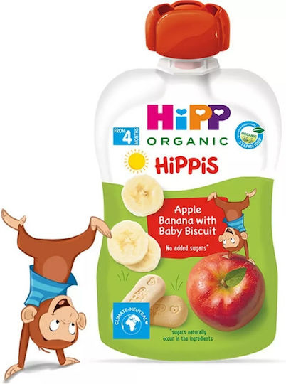 Hipp Пюре от плодове и зеленчуци Hippis 100гр за 4+ месеца