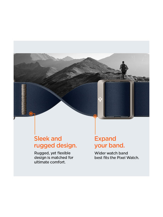 Spigen Fit Lite Strap Fabric Black (Google Pixel Watch 4, Google Pixel Watch 3)
