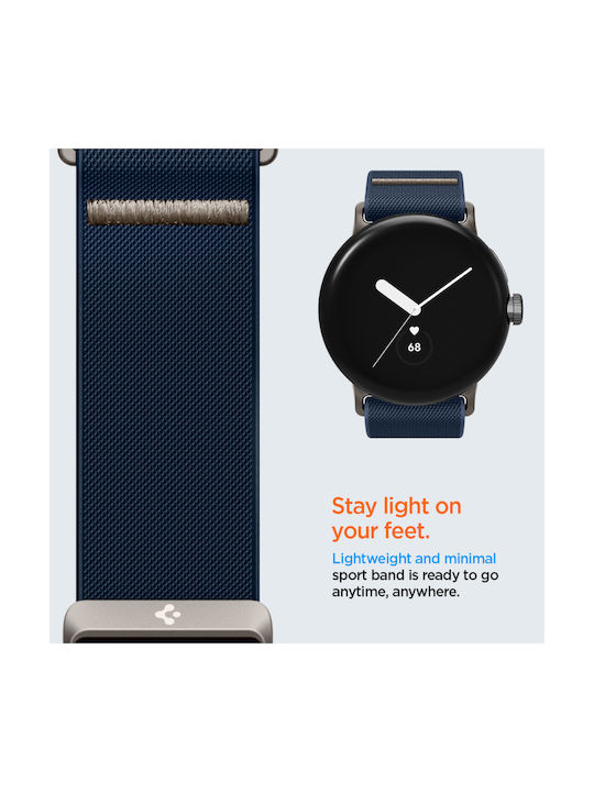 Spigen Fit Lite Strap Fabric Black (Google Pixel Watch 4, Google Pixel Watch 3)