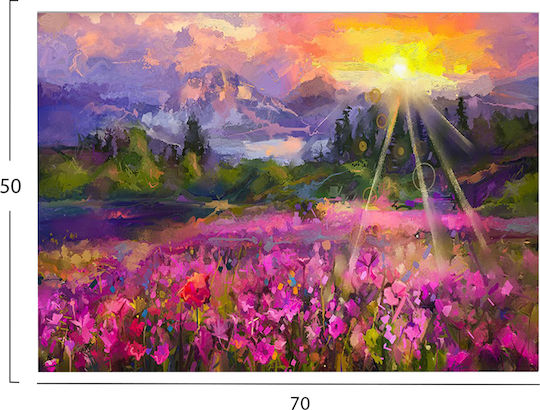 HomeMarkt Gobi Gemälde auf Leinwand 70x50cm