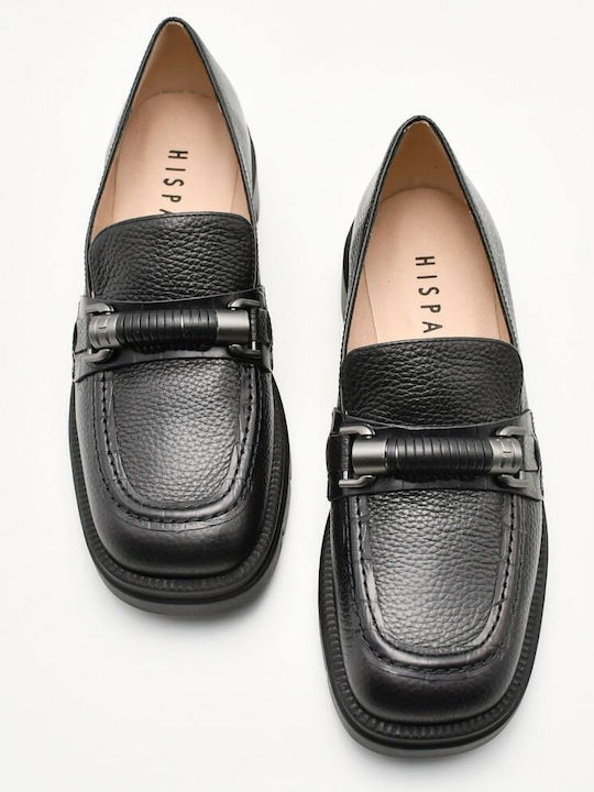 Leather Women's Loafers in Brown Color