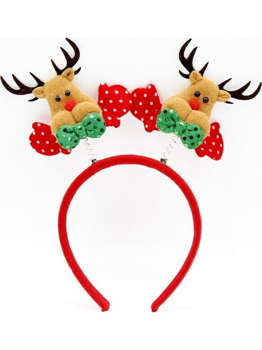 Dekoratives Stirnband Flippy Weihnachtsmuster 12 X 25 Cm Rentier Design Einheitsgröße Mehrfarbig