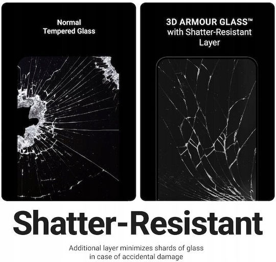 Crong 2.5D 0.33mm Tempered Glass Μαύρο (iPhone Air)