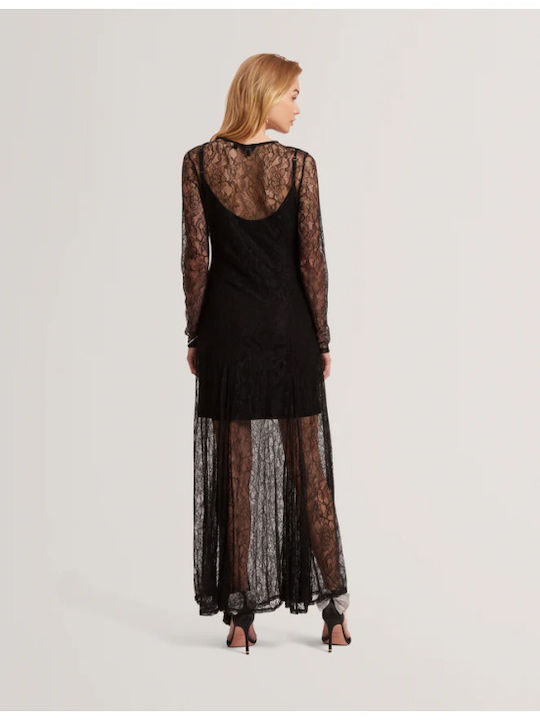 Petunya Rochie Maxi de Seara Neagră