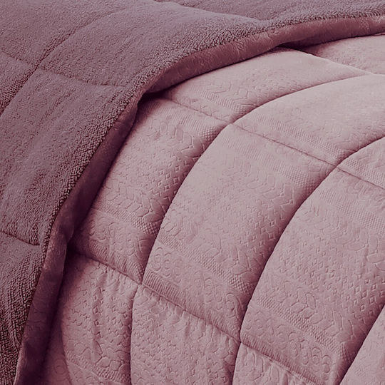 Melinen Duvet Cover Queen 220x240cm Shelby Amethyst 740 GSMGsm