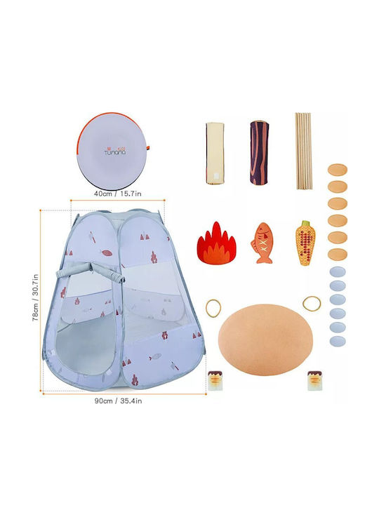 Tumama Kids Cort pentru Copii Pop Up Gri pentru 3+ ani