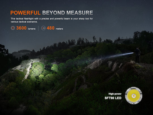 Fenix Rechargeable Headlamp LED IP68 with Maximum Brightness 3600lm Honey