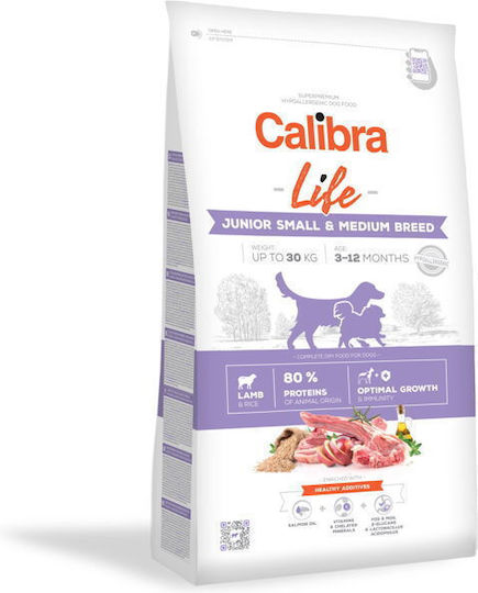 Calibra 12kg Dry Food for Small & Medium Breed Dogs with Lamb