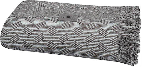 Greenwich Polo Club Essential 3951 Ριχτάρι Διθέσιου Καναπέ Chenille 180x250εκ. Dark Grey 206182503951