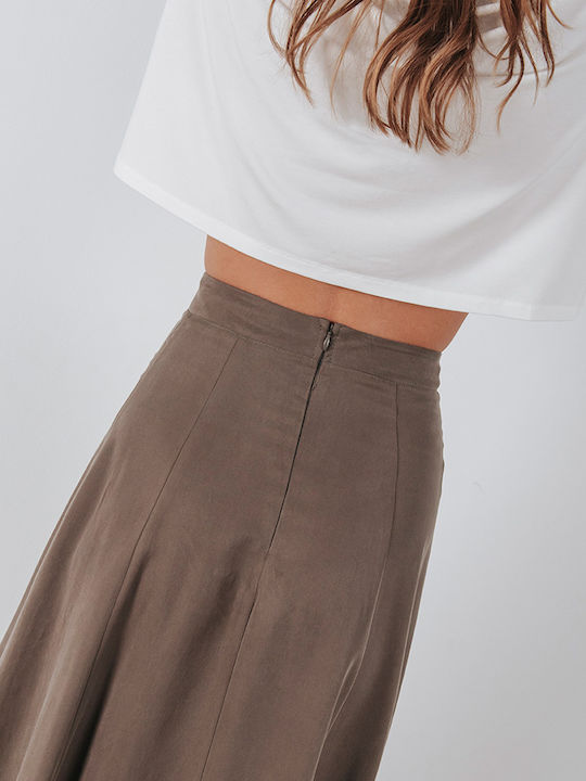 Midi Skirt Brown
