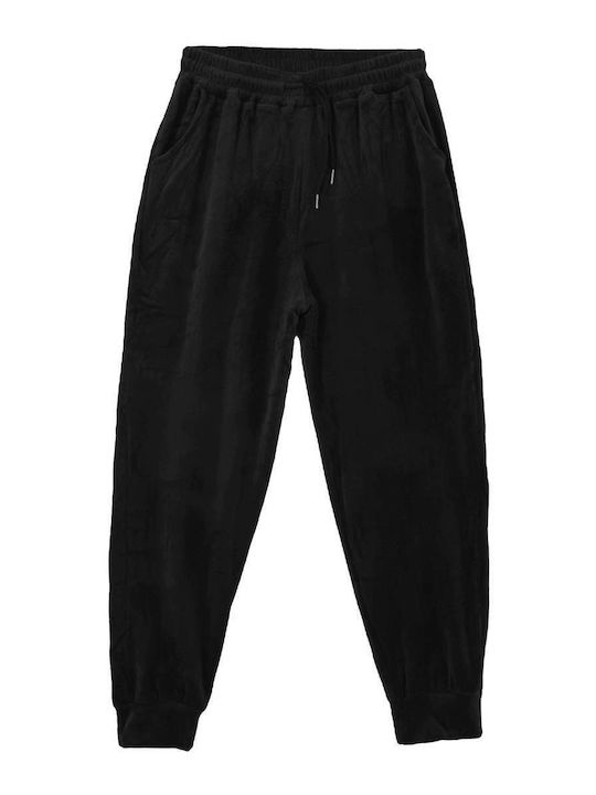 Sweatpants Set Velvet Black