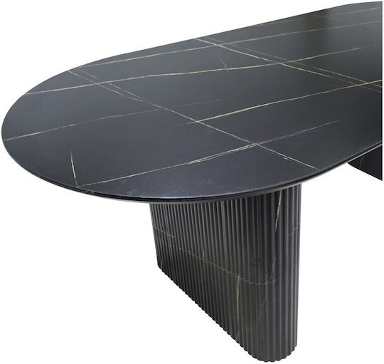 Nembou Speisesaal Schwarz Marmor 210x100x76cm 127-000188 Nembou Speisesaal Schwarz Marmor 210x100x76cm 127-000188