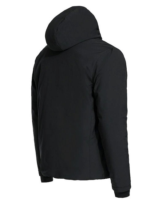 Stenso Reef Pad Work Jacket Softshell Cold with Fleece Lining and with Hood Black