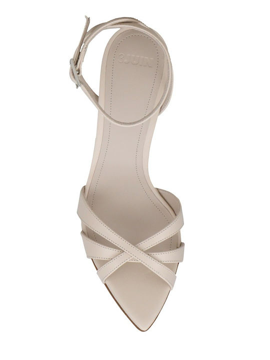 Leather Sandals Beige