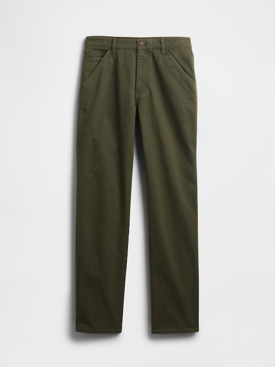Trousers in Relaxed Fit Black Moss