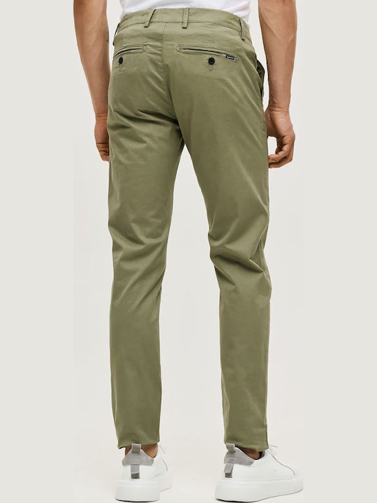 Pantaloni Elastic Slim Fit Kaki