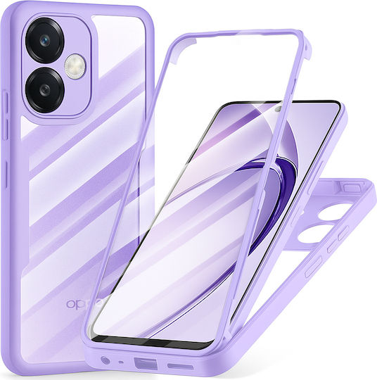 Techsuit ColorVerse 360 Full Cover Σιλικόνης Μωβ (Oppo A3 4g / A3 5g)