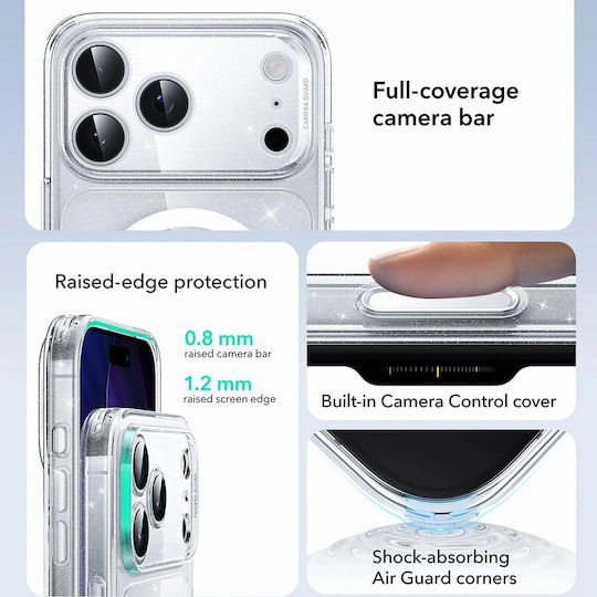 ESR Classic Hybrid Halolock Umschlag Rückseite Transparent (iPhone 17 Pro Max)