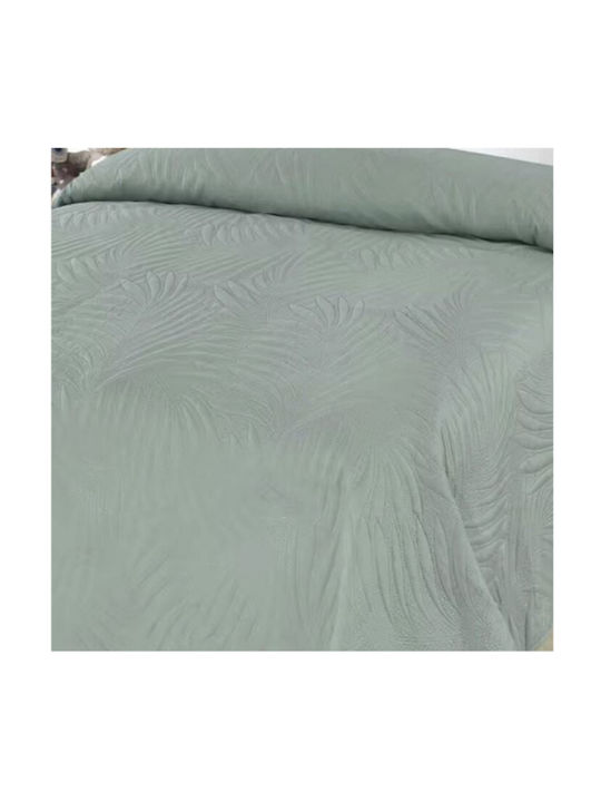 Tagesdecke Einzelbett Light Dark Mint 160x230cm