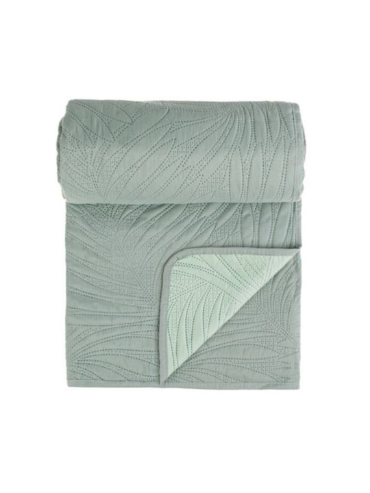 Tagesdecke Einzelbett Light Dark Mint 160x230cm