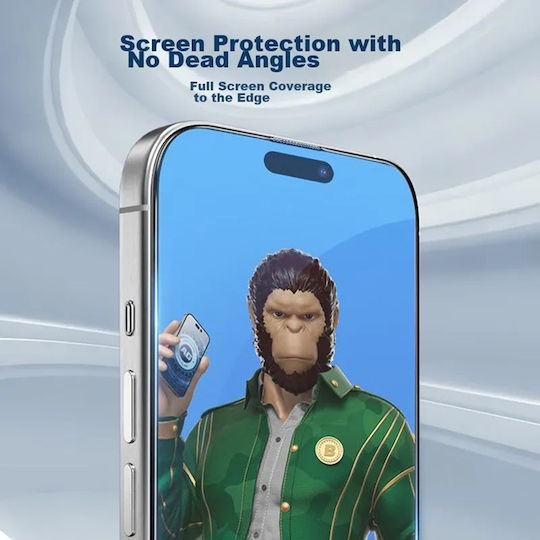 Blueo Tempered Glass Μαύρο (iPhone 14 Pro Max)
