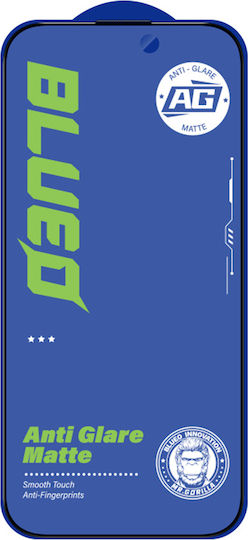 Blueo Tempered Glass Μαύρο (iPhone 15 Pro Max)