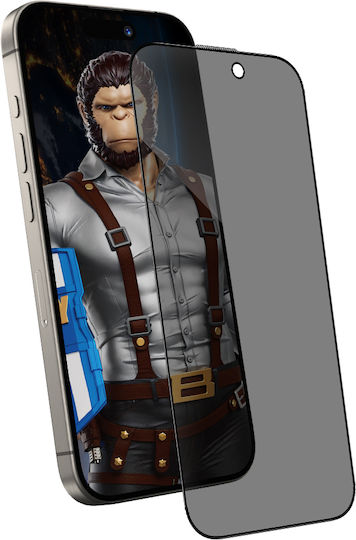 Blueo Tempered Glass Μαύρο (iPhone 14 Pro Max)