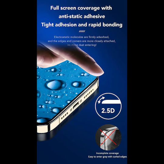 Anank 2.5d Reinforced Edge Screen Protector Iphone 15 Black
