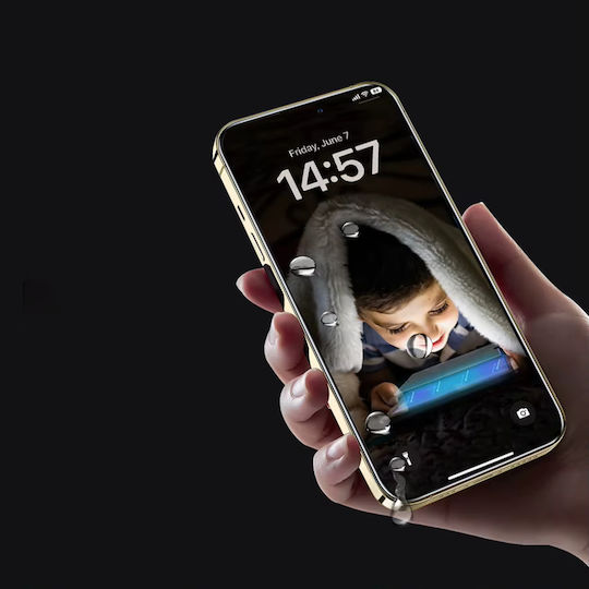 Anank 2.5d 3x Verstärkte Anti-Blaues Licht Displayschutzfolie Für iPhone 16 Pro Schwarz
