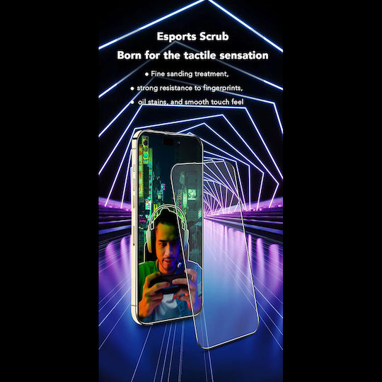 Anank 2.5D Displayschutzfolie Für iPhone 15 Pro Schwarz