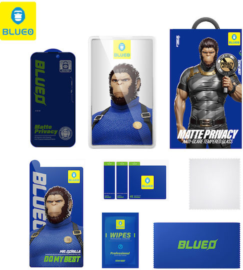 Blueo Displayschutzfolie Gehärtetes Glas Schwarz für iPhone 17e / 16e / 14 / 13 / 13 Pro Xiaomi 13 Pro