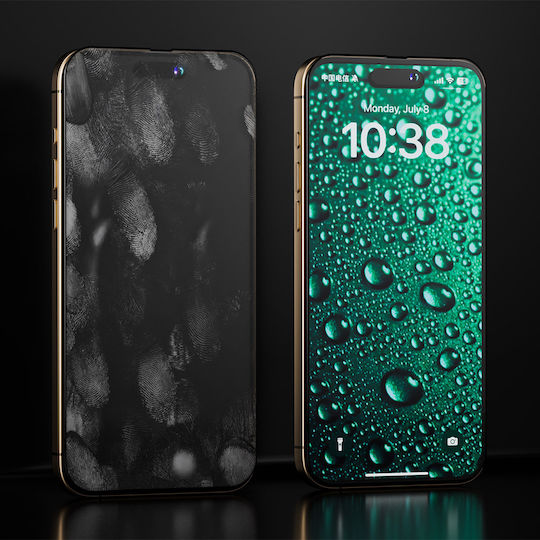 Anank 3D Unsichtbarer 3x Verstärkter Rand-zu-Rand Displayschutz für iPhone 16 Pro Schwarz
