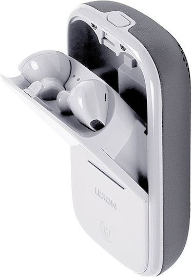 Lexon LA127 Earbud Bluetooth Handsfree Căști cu Carcasă de Încărcare Gri
