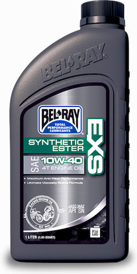 Bel-Ray EXS Synthetic Ester 4T 10W-40 Συνθετικό Λάδι Μοτοσυκλέτας για Τετράχρονους Κινητήρες 1lt