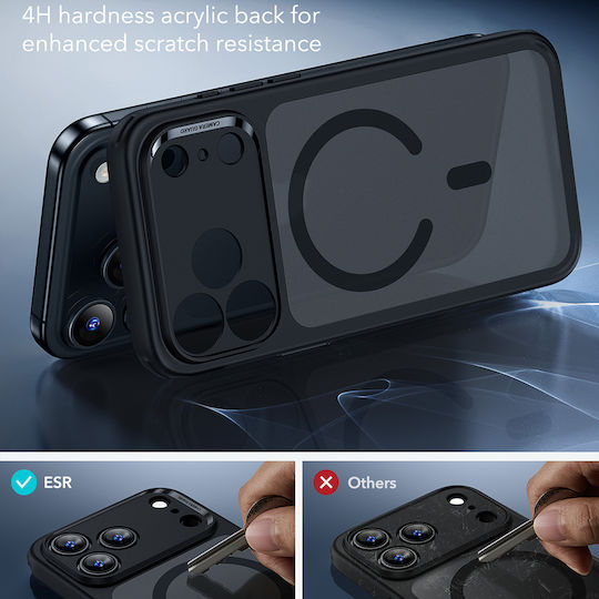 ESR Classic Hybrid Halolock Umschlag Rückseite Schwarz (iPhone 17 Pro Max)