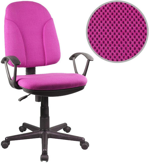 Bakaji Bürostuhl mit Arme Rosa