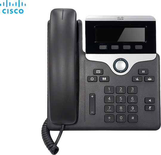 Cisco 7811 Ενσύρματο Τηλέφωνο IP Μαύρο