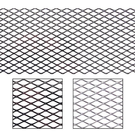 Autoline Car Decorative Grill 120pcs x 30pcs Silver Color