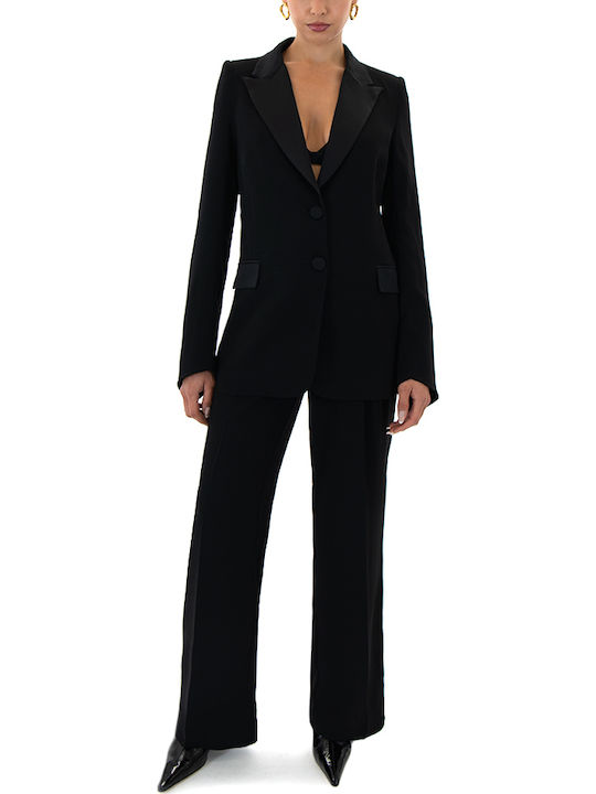 C. Manolo Long Women's Blazer Black