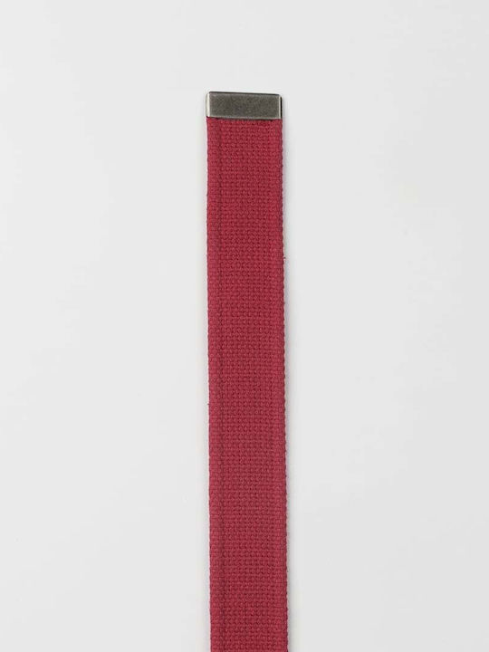 Men's Belt Fabric Red