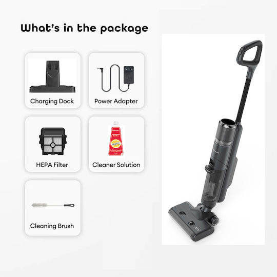 Rohnson Mamba Wetglide M30 Rechargeable Stick Vacuum 28.8V Black