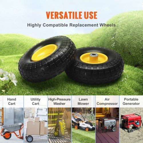 Vevor FPLJAZPU400LBUE89V0 Ρόδα Πολυουρεθάνης για Καρότσι 16.002mm