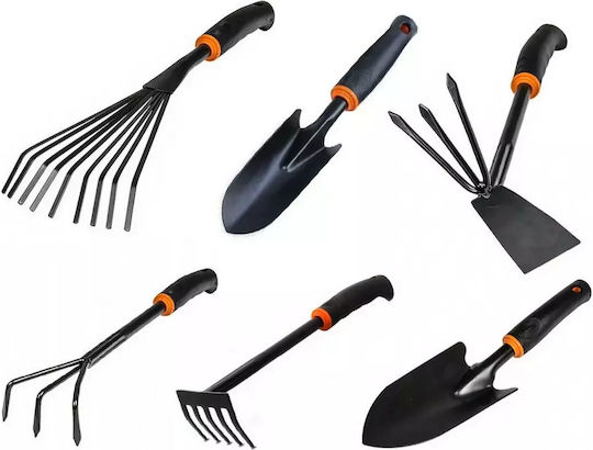 Garden Tool Set 6 Pieces Shovel Rake & Hoe