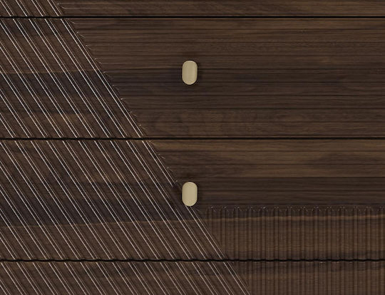 Μπουφές Ξύλινος με Συρτάρια Μπεζ 60x40x90cm
