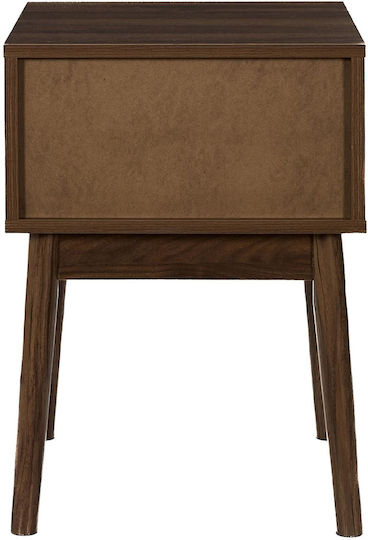 Beige Wooden Bedside Table 40x40x55cm