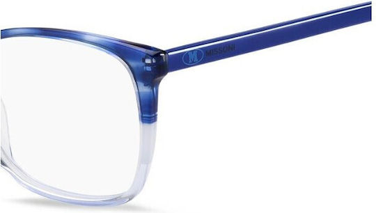 Missoni Women's Acetate Blue Prescription Eyeglass Frame MMI 0010 38I