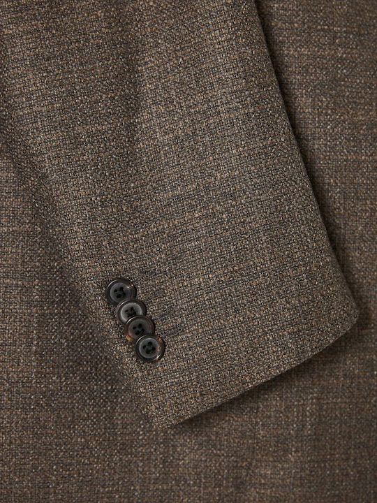 Men's Winter Suit Jacket Brown