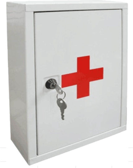 Bormann BFB2000 Metallic First Aid Wall Cabinet with Lock
