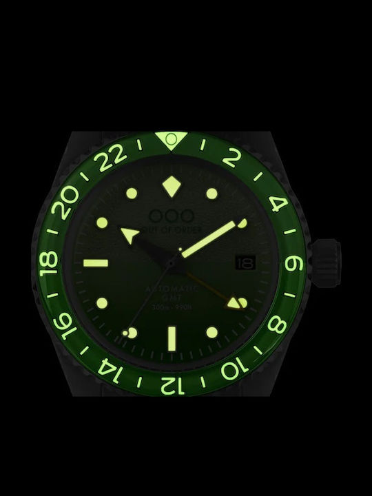 Out Of Order Men's Watch Automatic with Silver Metal Bracelet